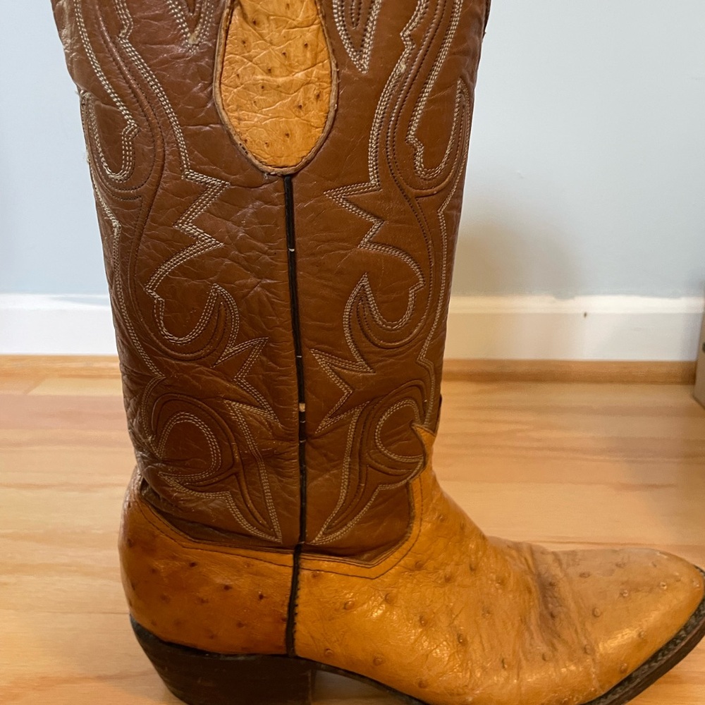 Ostrich Boots Vintage